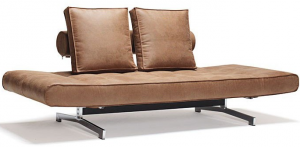 istyle ghia-daybed-551-leather-look-brown-faunal-sofa