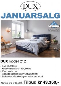 DUX januarsalg 2016