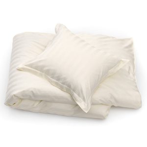 DUX Sengetøy Classic Satin Beige Stripe