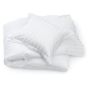 DUX Sengetøy Classic Satin White Stripe