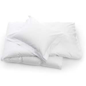 DUX Sengetøy Superior Satin White Square