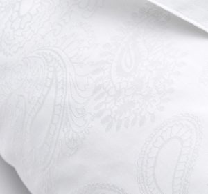 DUX Superior Satin White Paisley sengetøy