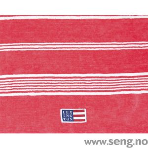 Badehåndkle ''Striped Velour Rose/White'' Nærbilde