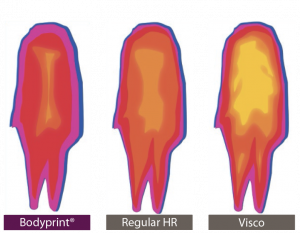 Bodyprint temperature testresults