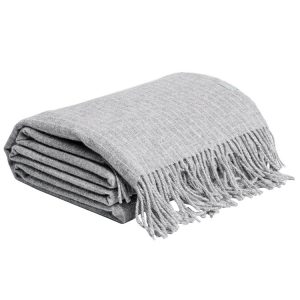 Gant Pinstripe Throw pledd Elephant Grey