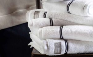 Lexington Håndkle Hotel Towel Hvit Blå