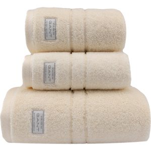 Håndkle ''Organic Premium Towel'' Eggshell fra Gant
