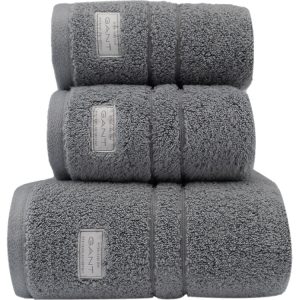 Håndkle ''Organic Premium Towel'' Elephant Grey fra Gant