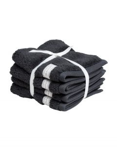 Håndkle ''Organic Premium Towel'' Antracite fra Gant i 30x30cm