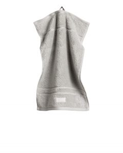 Håndkle ''Organic Premium Towel'' Light Grey fra Gant i 30x50cm