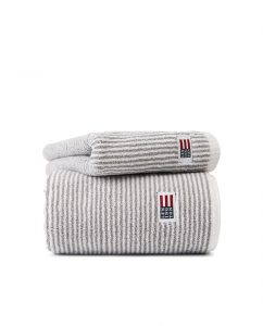 Håndkle ''Original White Gray Striped'' fra Lexington Company