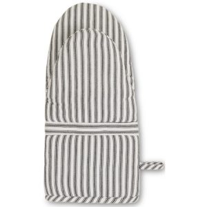Grillvott ''Icons Cotton Twill Denim Mitten'' Svart Hvit fra Lexington Company