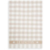 Kjøkkenhåndkle ''Icons Checked Cotton Terry'' Beige/Hvit fra Lexington Company