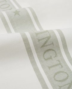 Kjøkkenhåndkle ''Icons Cotton Jacquard Star'' Hvit/Grågrønn fra Lexington Company