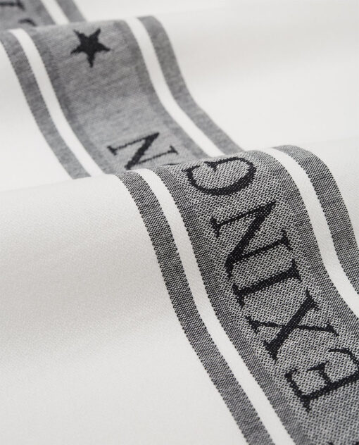 Kjøkkenhåndkle ''Icons Cotton Jacquard Star'' Hvit/Svart fra Lexington Company