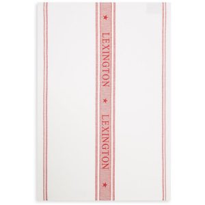 Kjøkkenhåndkle ''Icons Cotton Jacquard Star'' Hvit/Rød fra Lexington Company