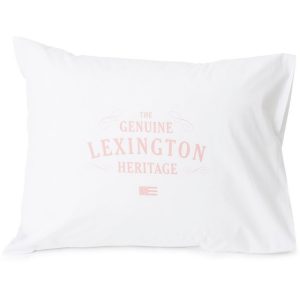 Putetrekk ''Printed Poplin'' Hvit/rosa fra Lexington Company