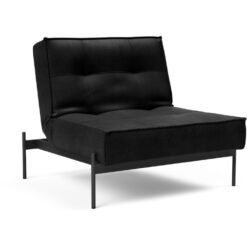 Splitback Stol m/ sort lauge ben fra Innovation