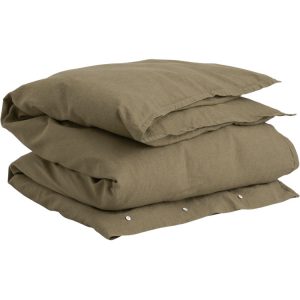 Dynetrekk cotton linen hunter green fra gant