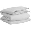 Dynetrekk cotton linen light grey fra Gant
