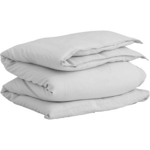 Dynetrekk cotton linen light grey fra Gant