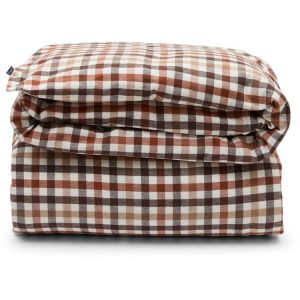 Lexington dynetrekk checked flanell rustbrown & white