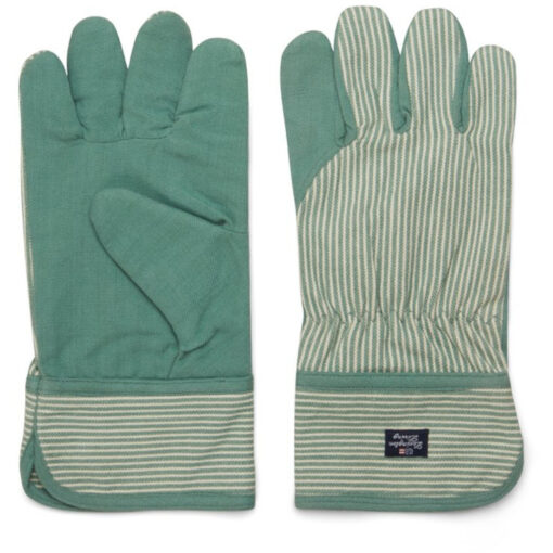 Gardening gloves organic green & white fra Lexington
