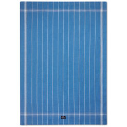 Striped kitchen towel blue & white fra Lexington