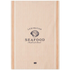 Kjøkkenhåndkle Seafood Striped & Printed Beige&white fra Lexington