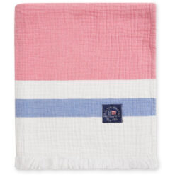 Pledd 130x170 striped waffle multi fra Lexington detail