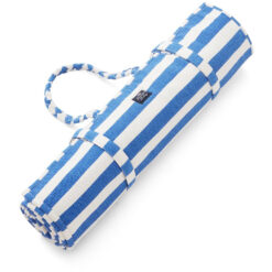Strandmatte 190x70 striped canvas blue & white fra Lexington