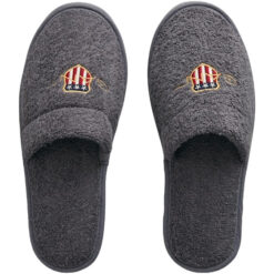 Slippers archive shield anchor grey fra Gant