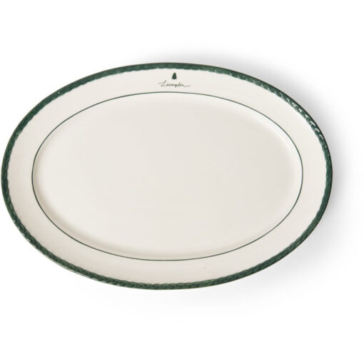 Fat holidays stoneware serving platter fra Lexington