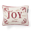 Pyntepute 30x40 Joy organic cotton velvet snow white, red & beige fra Lexington