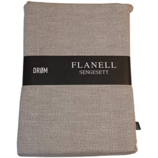 Drøm sengesett i flanell, beige