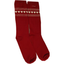 Holiday knitted sock red fra Lexington