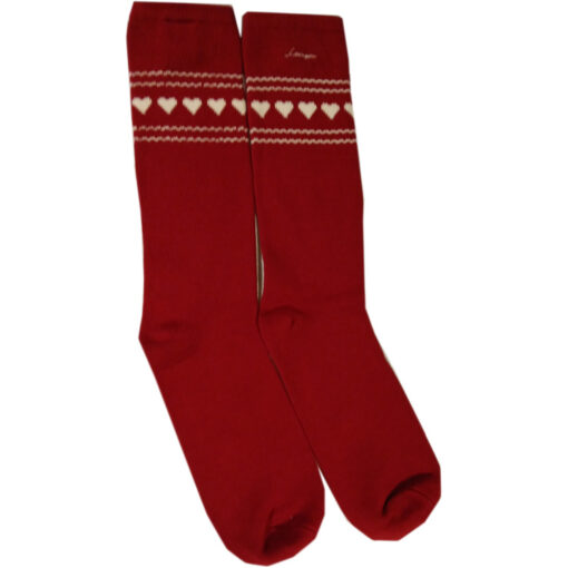 Holiday knitted sock red fra Lexington