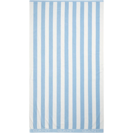 Badehåndkle 100x180 Block Stripe Beach Towel Fresh Blue fra Gant - Bilde 2