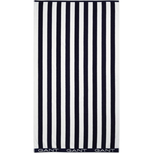 Badehåndkle 100x180 Block Stripe Beach Towel Marine fra Gant - Bilde 2