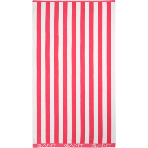 Badehåndkle 100x180 Block Stripe Beach Towel Watermelon Red fra Gant - Bilde 2