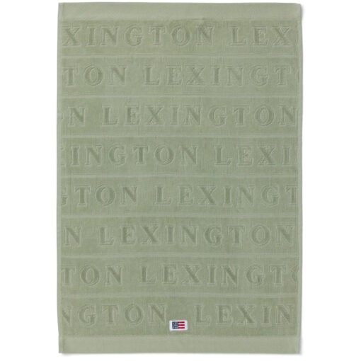 Håndkle Velour jacquard logo Vintage green fra Lexington - Bilde 2