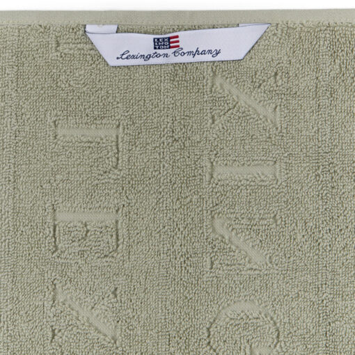 Håndkle Velour jacquard logo Vintage green fra Lexington - Bilde 6