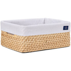 Kurv rattan basket with liner_natural fra lexington