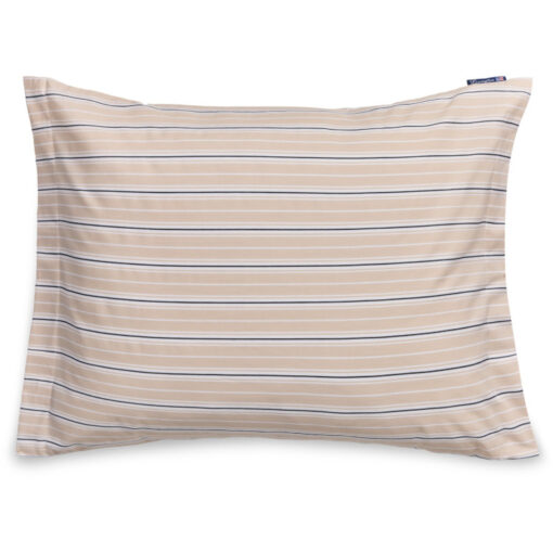 Putetrekk 50x70 striped cotton beige & white fra lexington