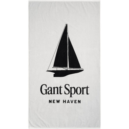 Badehåndkle 100x180 Sailing Print Beach Towel White fra Gant - Bilde 2