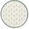 Serveringsbrett floral laminated green & white fra lexington