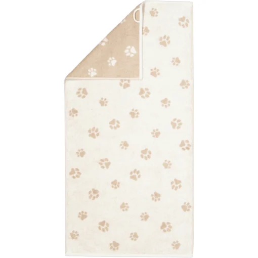 Cawö ''We love dogs paws'' Håndkle - Natur/beige - Bilde 2