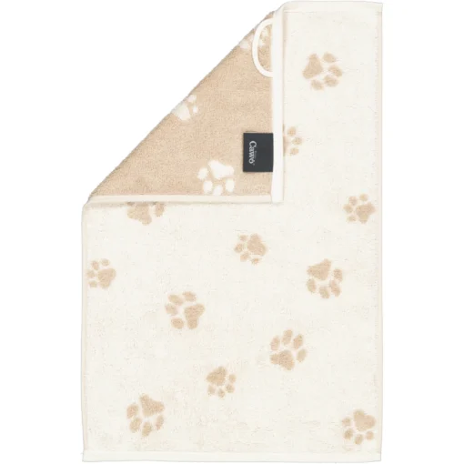 Cawö ''We love dogs paws'' Håndkle - Natur/beige - Bilde 3