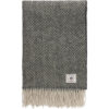 Ullpledd herringbone sort fra Gant