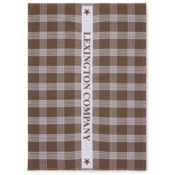 Kjøkkenhåndkle Organic cotton terry stone/white fra Lexington